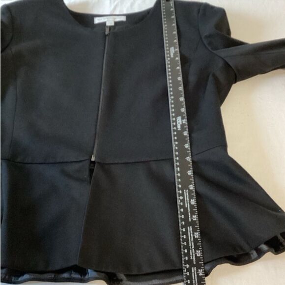 New York and Co Blazer Jacket Women’s Size XL Stretch 3/4 Zipper Front - Picture 5 of 9